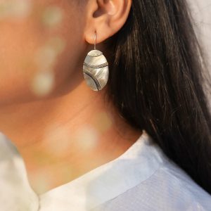Torso Oval Earring