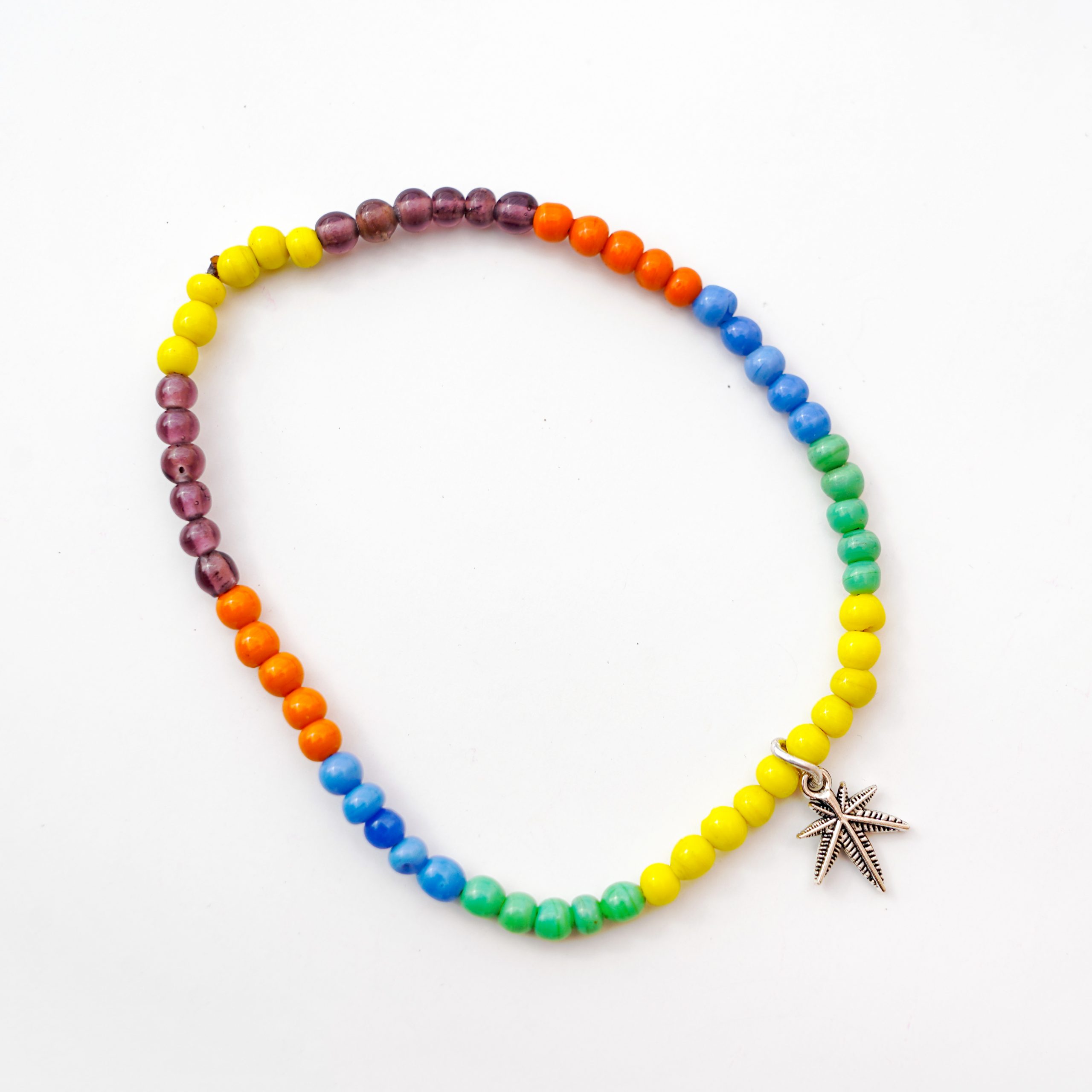 Silver Palm Beaded Anklets - Image 7