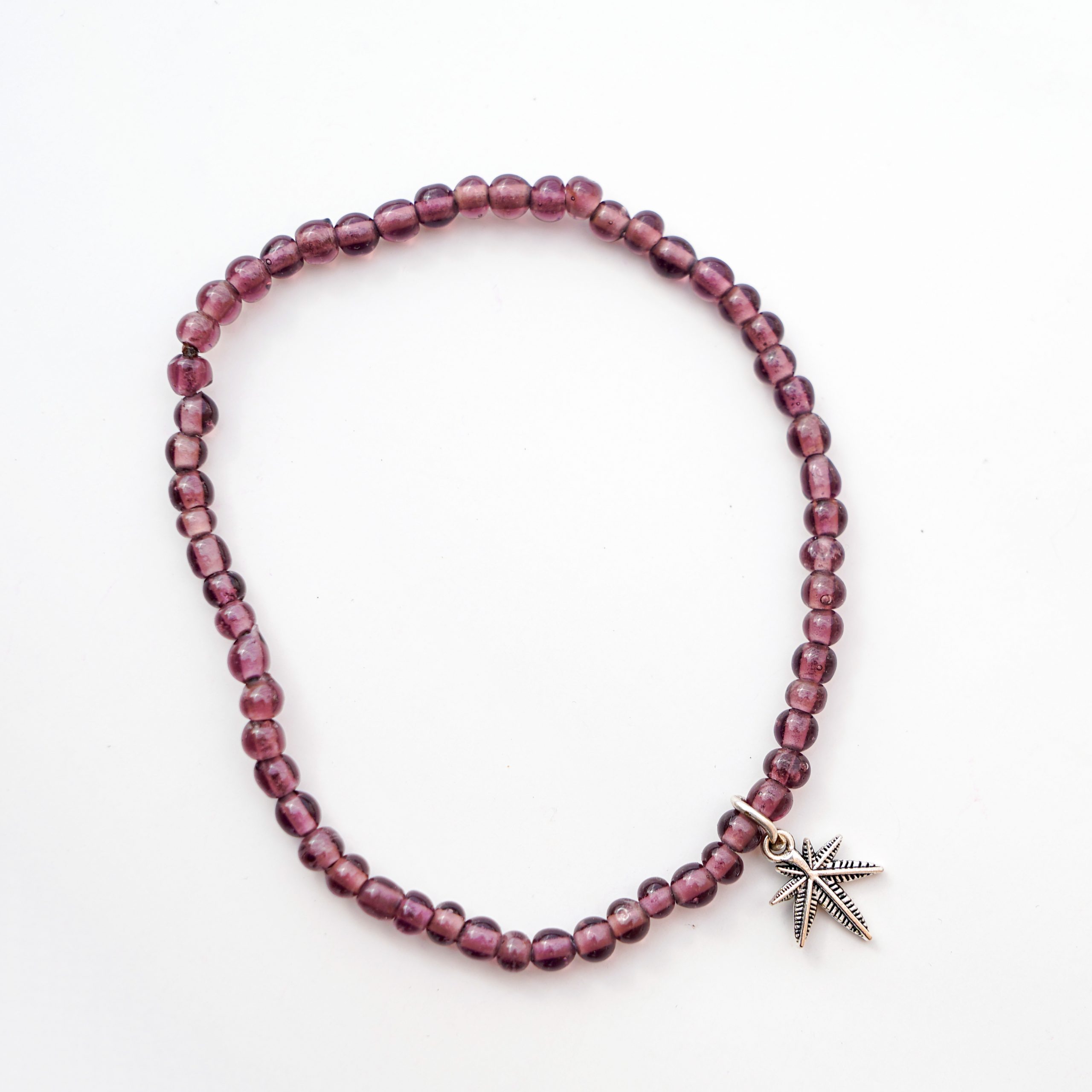 Silver Palm Beaded Anklets - Image 4