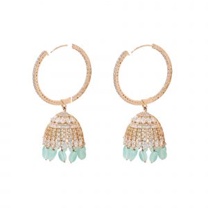 Mod Jhumki in green